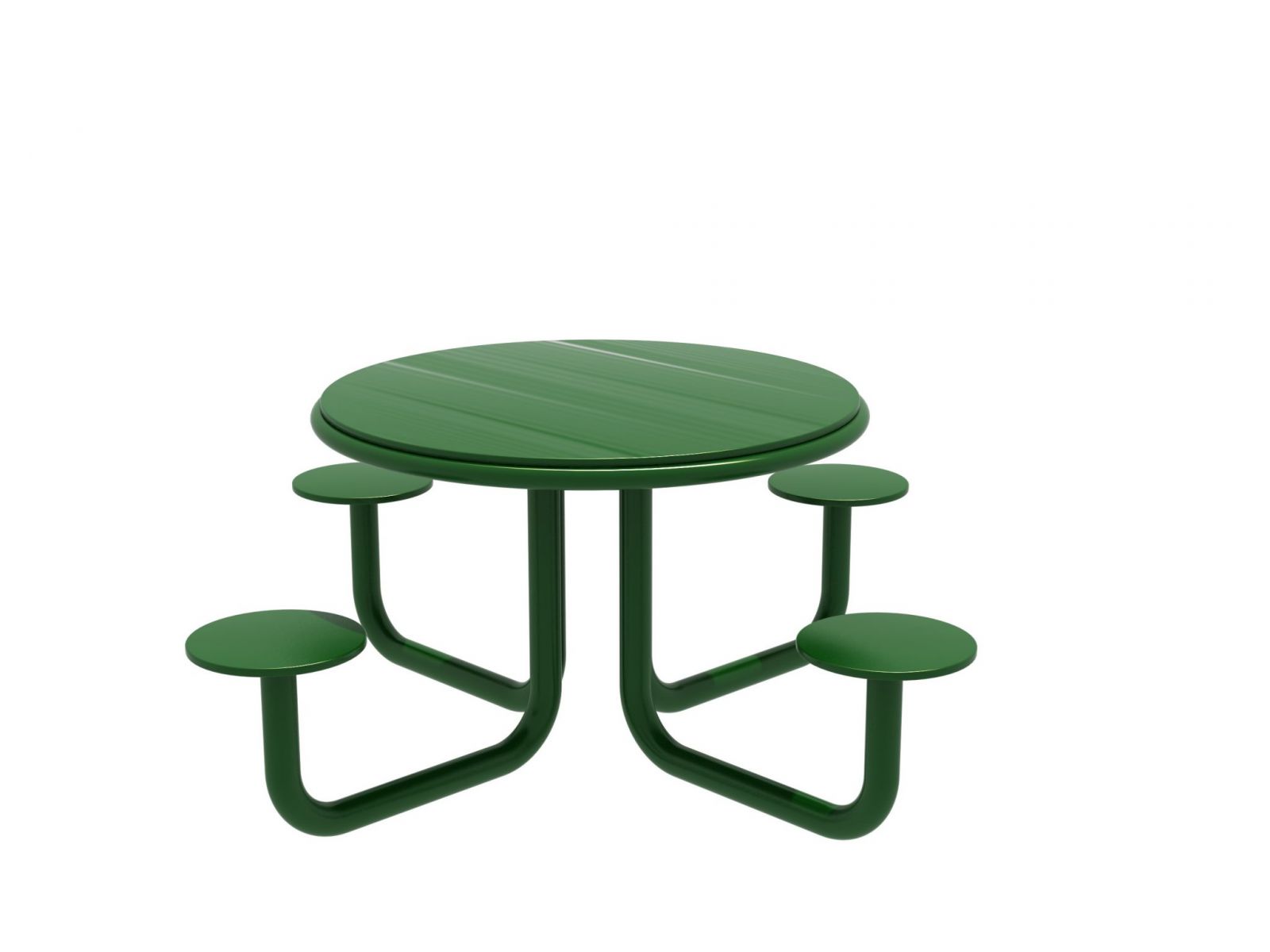 Picknicktafel rond - groen