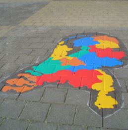 Pleinplakker Landkaart Nederland