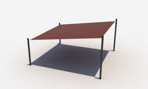 schaduwdoek vierkant 5×5 meter